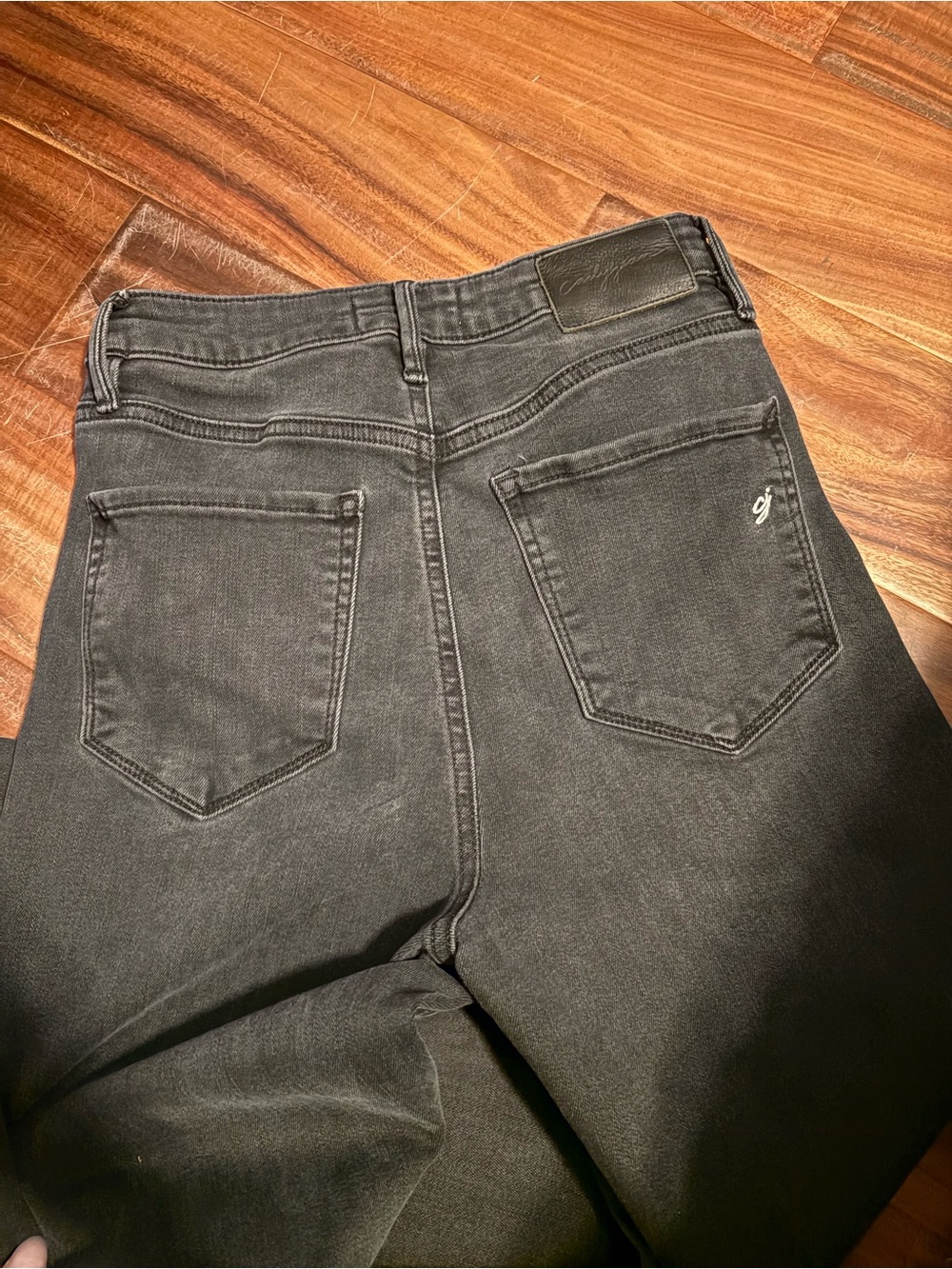 Carly Jean Los Angeles laurel Jeans Black gray High Rise Stretch Denim (1393) - Picture 8 of 9